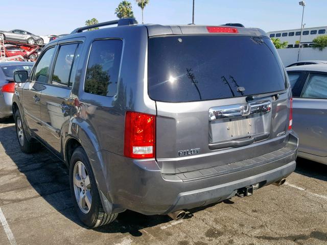 5FNYF4H75BB025426 - 2011 HONDA PILOT EXLN GRAY photo 3