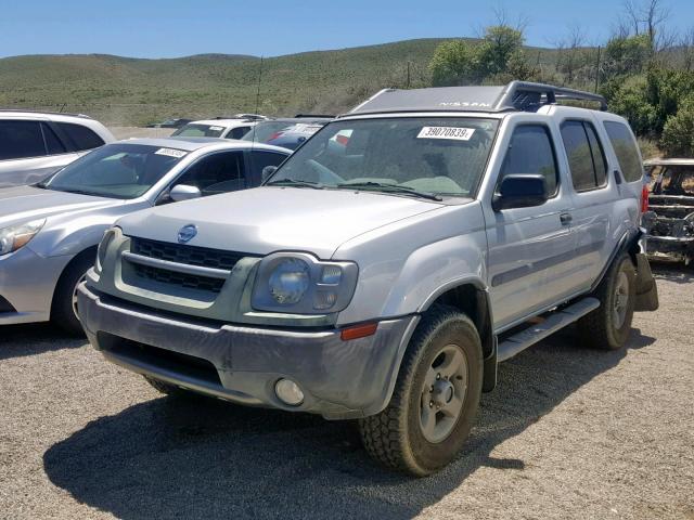 5N1ED28Y62C574387 - 2002 NISSAN XTERRA XE SILVER photo 2