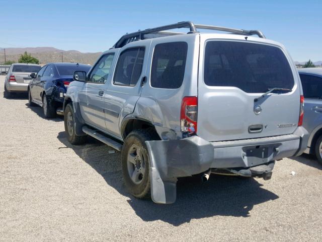 5N1ED28Y62C574387 - 2002 NISSAN XTERRA XE SILVER photo 3