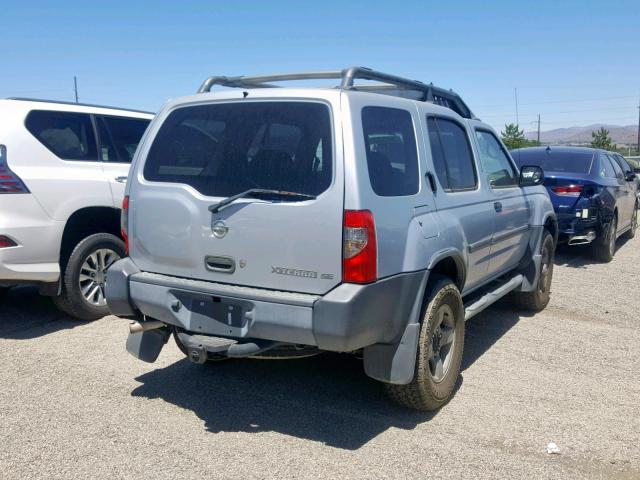 5N1ED28Y62C574387 - 2002 NISSAN XTERRA XE SILVER photo 4