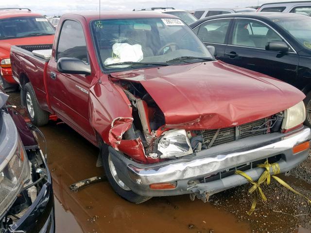4TANL42N5YZ605633 - 2000 TOYOTA TACOMA RED photo 1