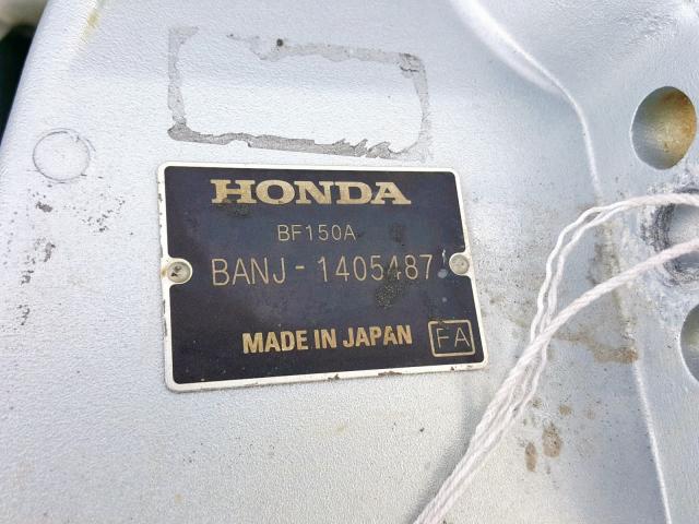 BANJ1405487 - 2017 HONDA ENGINE BLACK photo 10