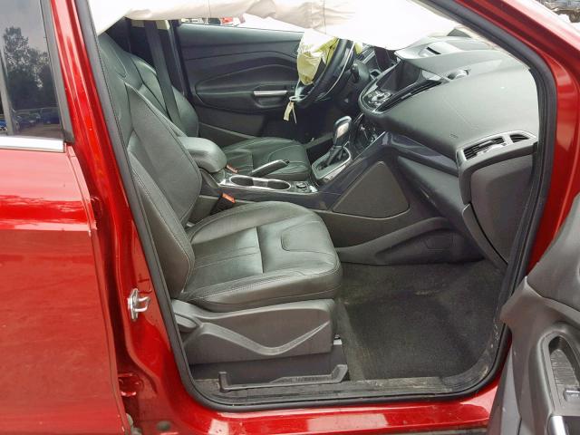 1FMCU9J94DUA04243 - 2013 FORD ESCAPE TIT RED photo 5