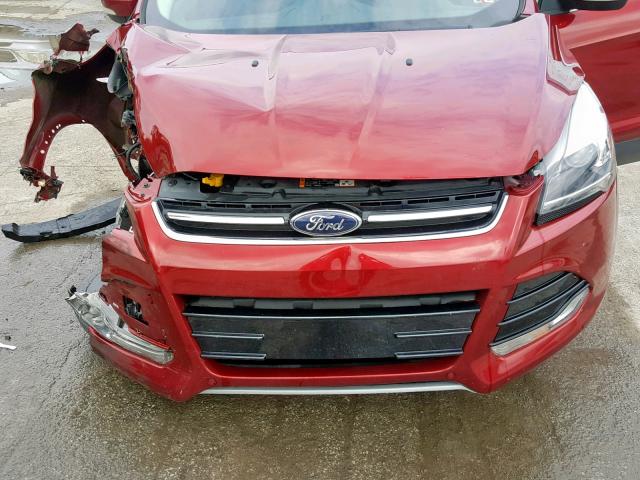 1FMCU9J94DUA04243 - 2013 FORD ESCAPE TIT RED photo 7