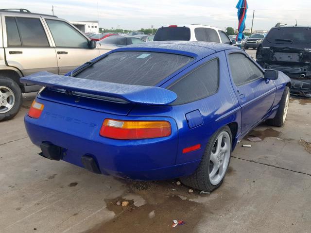 WP0JB0927HS862361 - 1987 PORSCHE 928 S BLUE photo 4