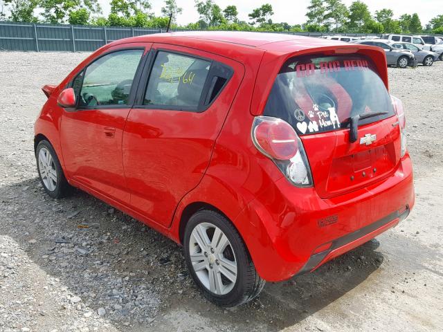 KL8CA6S9XEC565251 - 2014 CHEVROLET SPARK LS RED photo 3