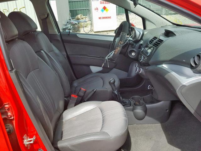 KL8CA6S9XEC565251 - 2014 CHEVROLET SPARK LS RED photo 5