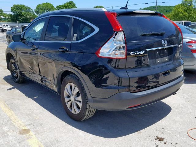 2HKRM4H75EH603475 - 2014 HONDA CR-V EXL BLACK photo 3