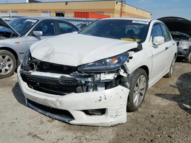 1HGCR2F83FA806723 - 2015 HONDA ACCORD EXL WHITE photo 2