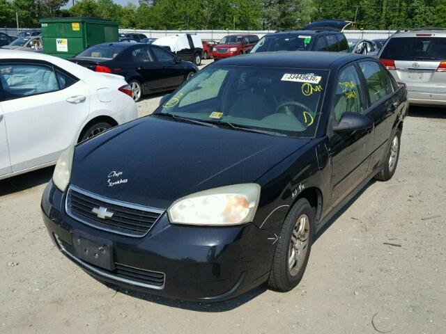1G1ZS57F57F259429 - 2007 CHEVROLET MALIBU LS BLACK photo 2
