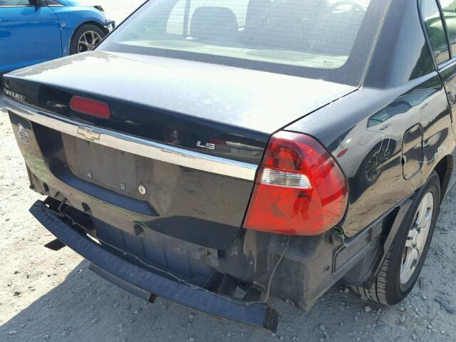 1G1ZS57F57F259429 - 2007 CHEVROLET MALIBU LS BLACK photo 9