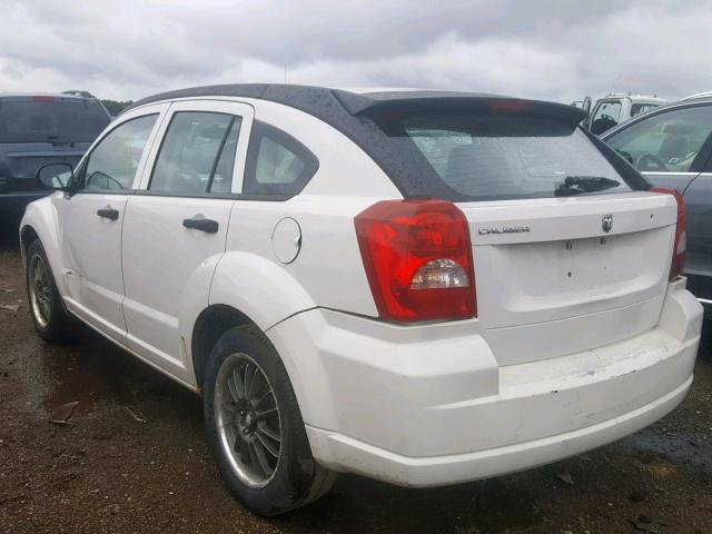 1B3HB28B57D239918 - 2007 DODGE CALIBER WHITE photo 3