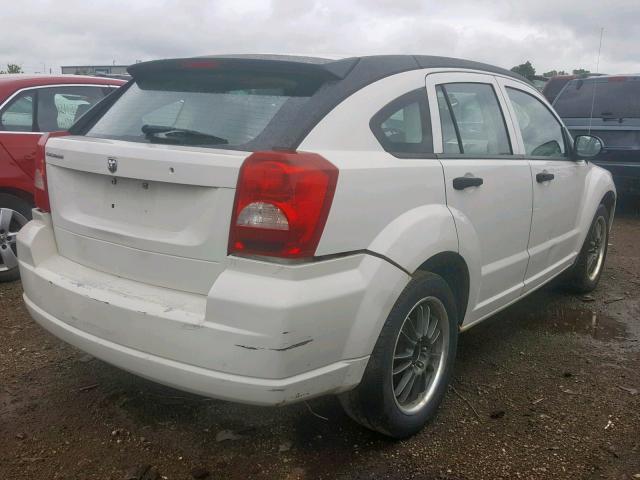 1B3HB28B57D239918 - 2007 DODGE CALIBER WHITE photo 4