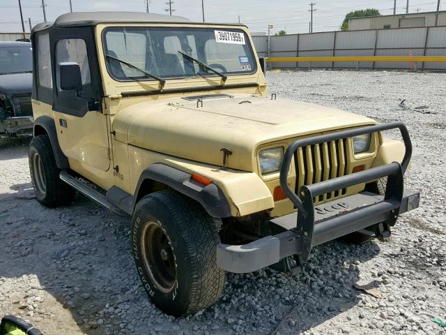 2J4FY19P0NJ538308 - 1992 JEEP WRANGLER / YELLOW photo 1