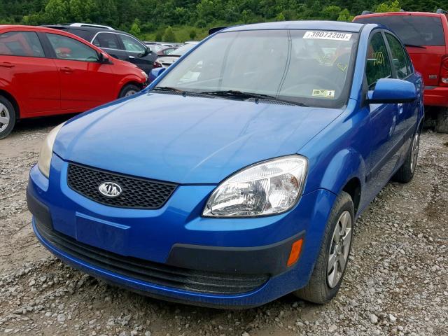 KNADE123466029911 - 2006 KIA RIO BLUE photo 2