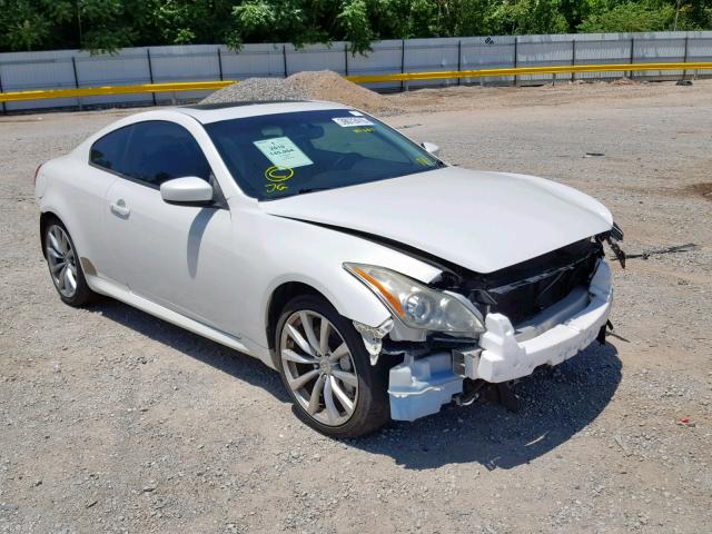 JN1CV6EK6AM100824 - 2010 INFINITI G37 BASE WHITE photo 1