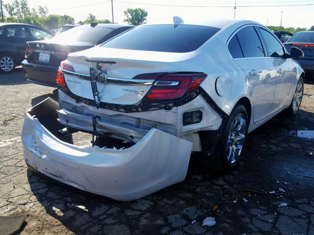 2G4GT5GX4G9190144 - 2016 BUICK REGAL PREM WHITE photo 4