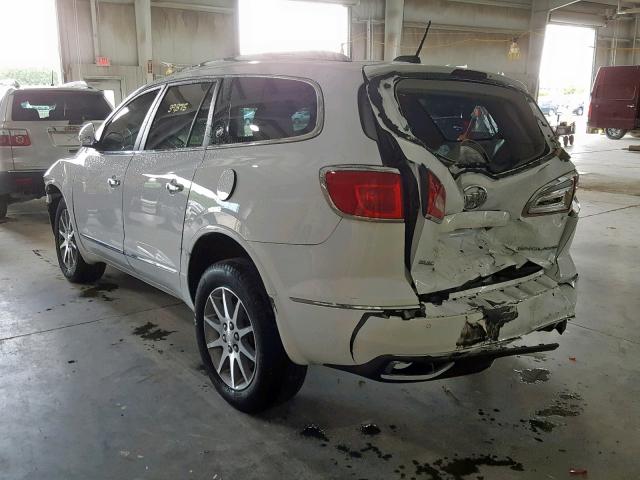 5GAKRAKD9HJ354420 - 2017 BUICK ENCLAVE WHITE photo 3