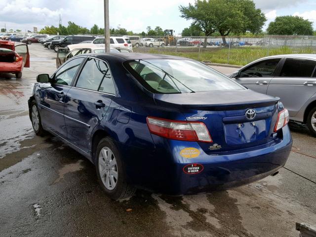 4T1BB46K19U109362 - 2009 TOYOTA CAMRY HYBR BLUE photo 3