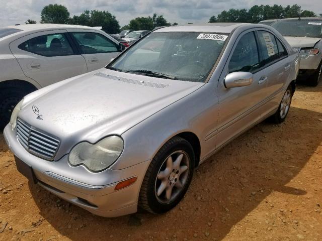 WDBRF61J73A481409 - 2003 MERCEDES-BENZ C 240 SILVER photo 2