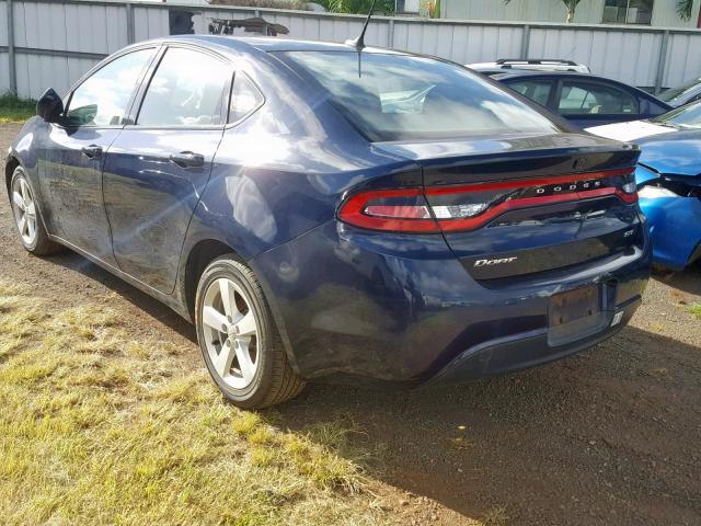 1C3CDFBB9GD625099 - 2016 DODGE DART SXT BLUE photo 3