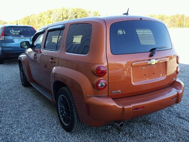 3GNDA13D08S567727 - 2008 CHEVROLET HHR LS Naranja foto 3