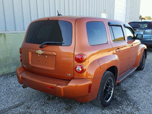 3GNDA13D08S567727 - 2008 CHEVROLET HHR LS Naranja foto 4