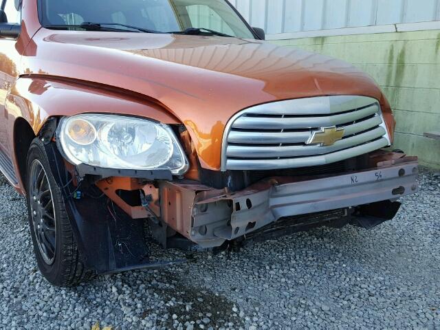 3GNDA13D08S567727 - 2008 CHEVROLET HHR LS Naranja foto 9