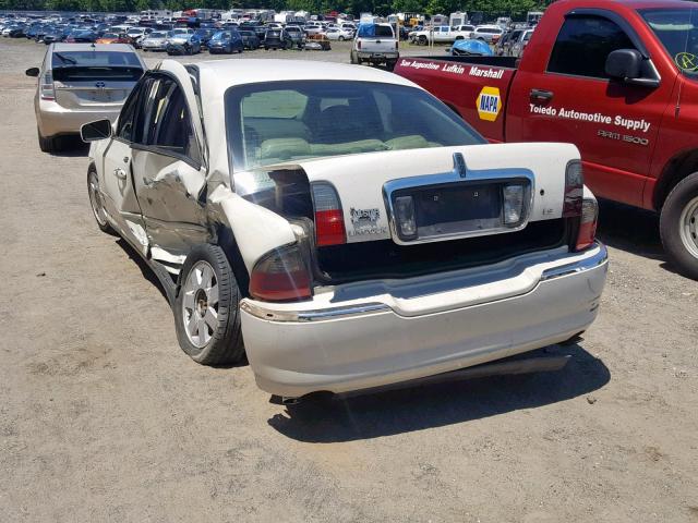 1LNHM86S54Y636446 - 2004 LINCOLN LS WHITE photo 3