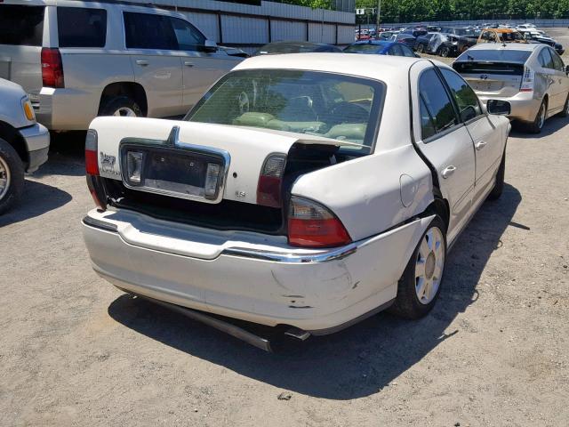 1LNHM86S54Y636446 - 2004 LINCOLN LS WHITE photo 4