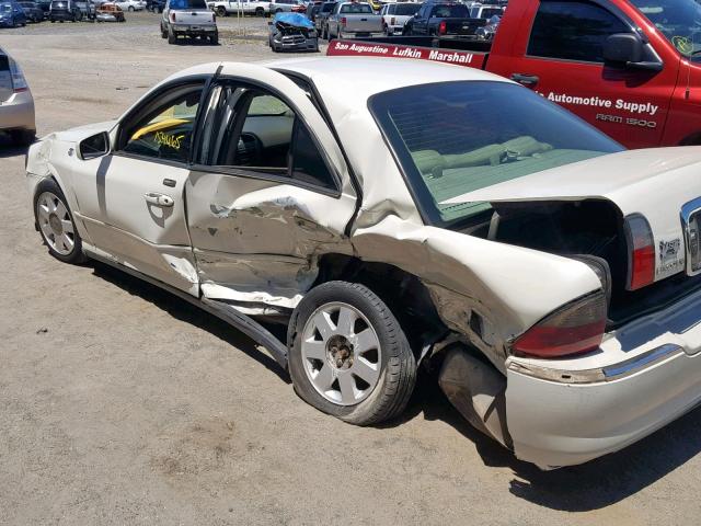 1LNHM86S54Y636446 - 2004 LINCOLN LS WHITE photo 9