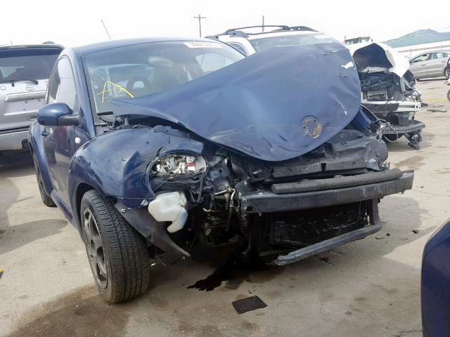 3VWBS21C21M403285 - 2001 VOLKSWAGEN NEW BEETLE BLUE photo 1