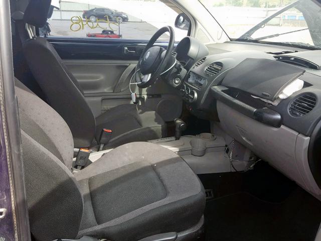 3VWBS21C21M403285 - 2001 VOLKSWAGEN NEW BEETLE BLUE photo 5