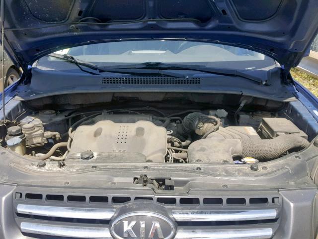 KNDJE723287520337 - 2008 KIA SPORTAGE E BLUE photo 7