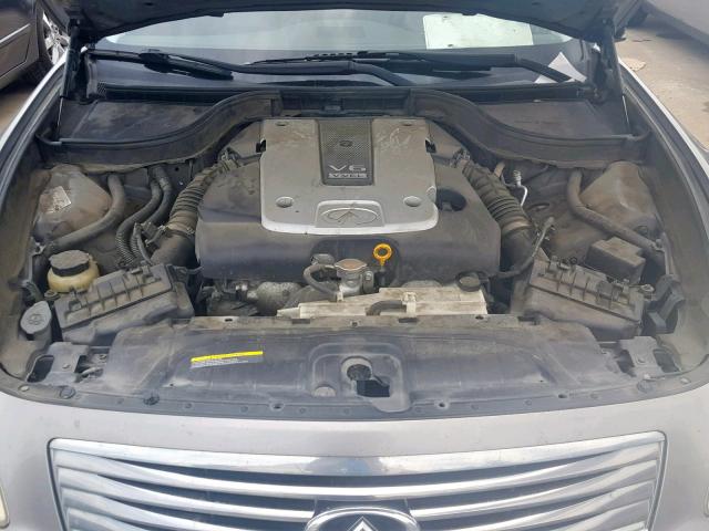 JNKCV61E59M303632 - 2009 INFINITI G37 BASE GRAY photo 7