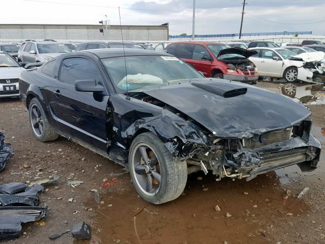 1ZVHT82H185163019 - 2008 FORD MUSTANG GT BLACK photo 1