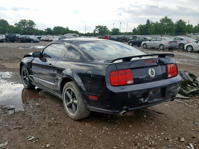 1ZVHT82H185163019 - 2008 FORD MUSTANG GT BLACK photo 3