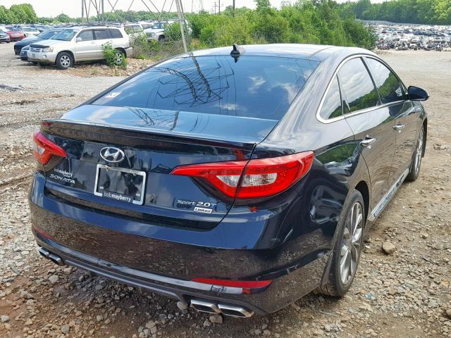 5NPE34AB5FH191026 - 2015 HYUNDAI SONATA SPO BLACK photo 4