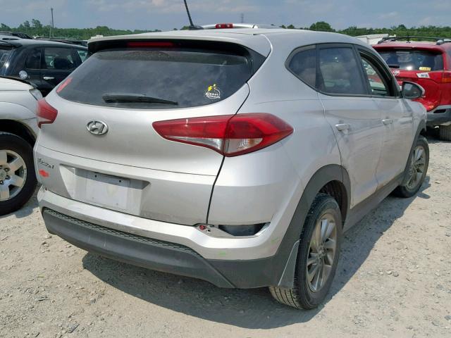 KM8J23A44GU039559 - 2016 HYUNDAI TUCSON SE GRAY photo 4