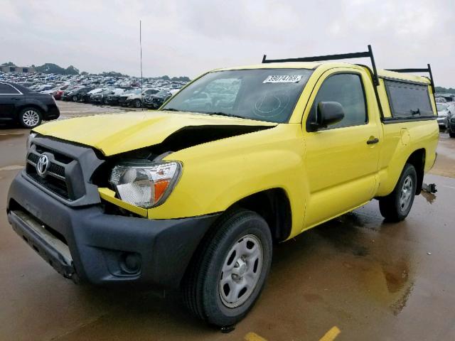 5TFNX4CN0EX035572 - 2014 TOYOTA TACOMA YELLOW photo 2