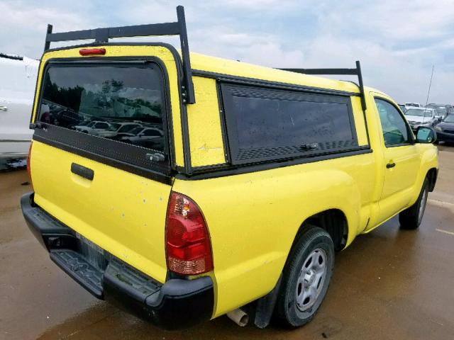 5TFNX4CN0EX035572 - 2014 TOYOTA TACOMA YELLOW photo 4