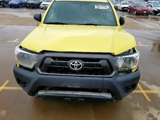 5TFNX4CN0EX035572 - 2014 TOYOTA TACOMA YELLOW photo 9