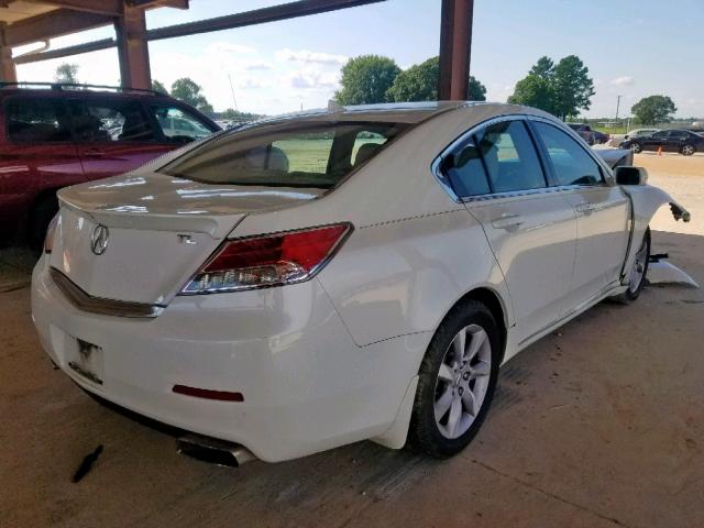 19UUA8F50DA014787 - 2013 ACURA TL TECH WHITE photo 4