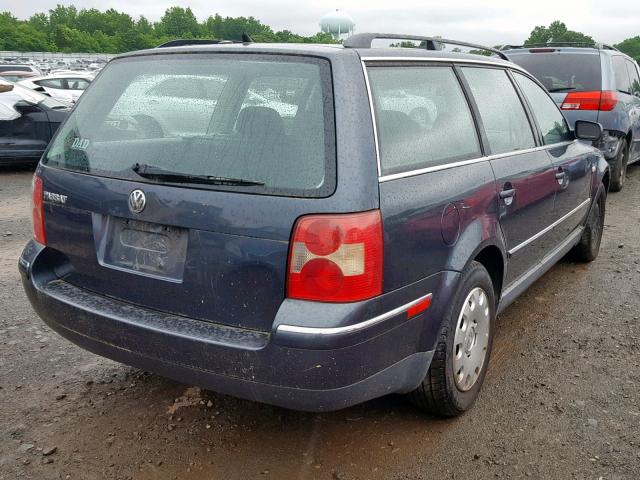 WVWND63B63E428883 - 2003 VOLKSWAGEN PASSAT GL BLUE photo 4