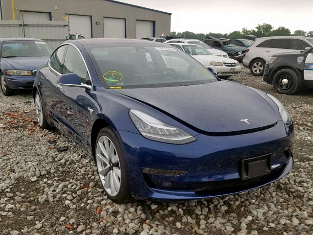 5YJ3E1EA5JF018311 - 2018 TESLA MODEL 3 BLUE photo 1