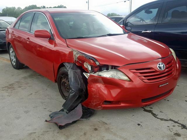 4T1BE46K57U152946 - 2007 TOYOTA CAMRY CE RED photo 1