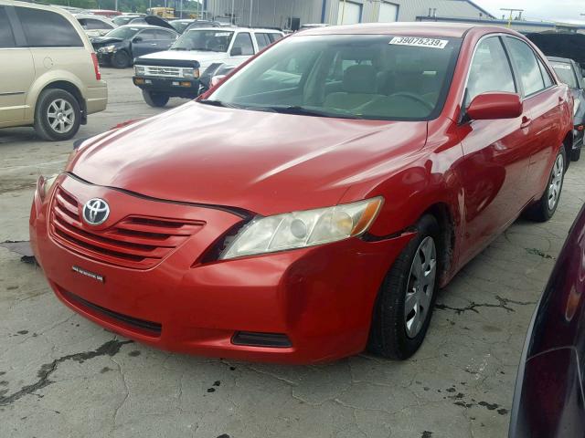 4T1BE46K57U152946 - 2007 TOYOTA CAMRY CE RED photo 2