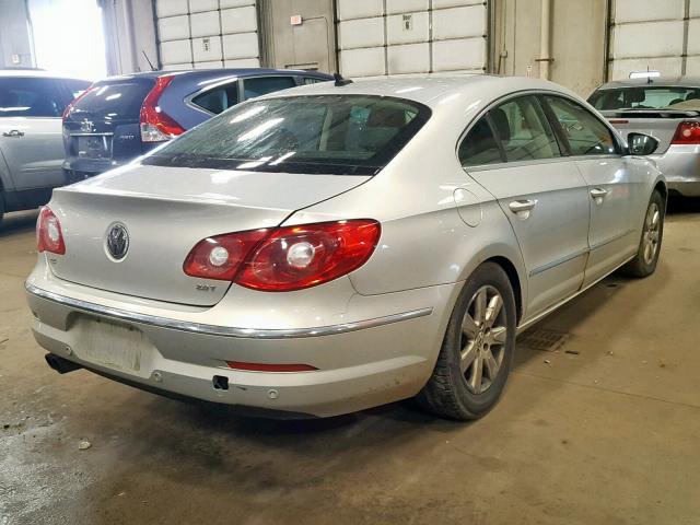 WVWHL7AN0AE522189 - 2010 VOLKSWAGEN CC LUXURY SILVER photo 4