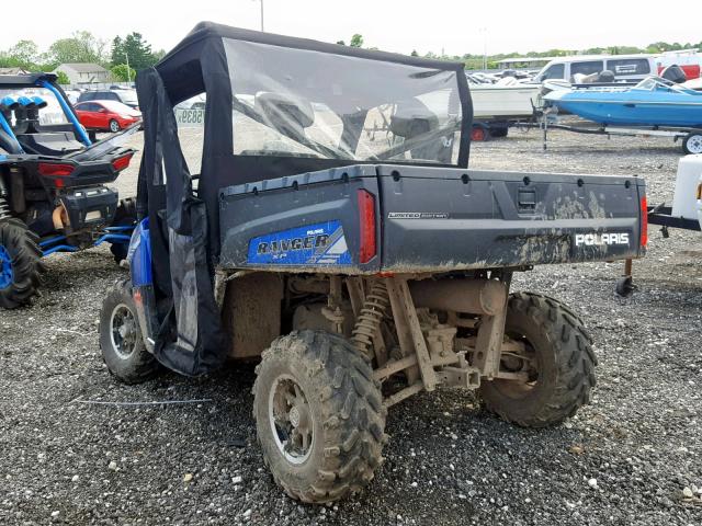 4XATH76A1C4271202 - 2012 POLARIS RANGER 800 BLUE photo 3