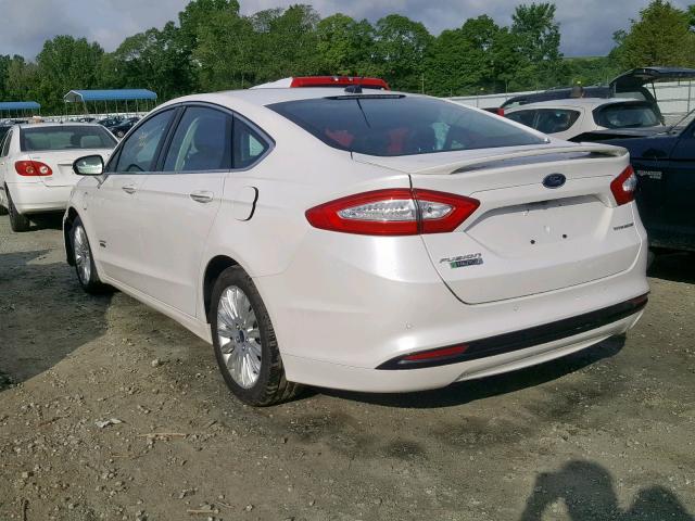 3FA6P0SUXDR301621 - 2013 FORD FUSION TIT WHITE photo 3